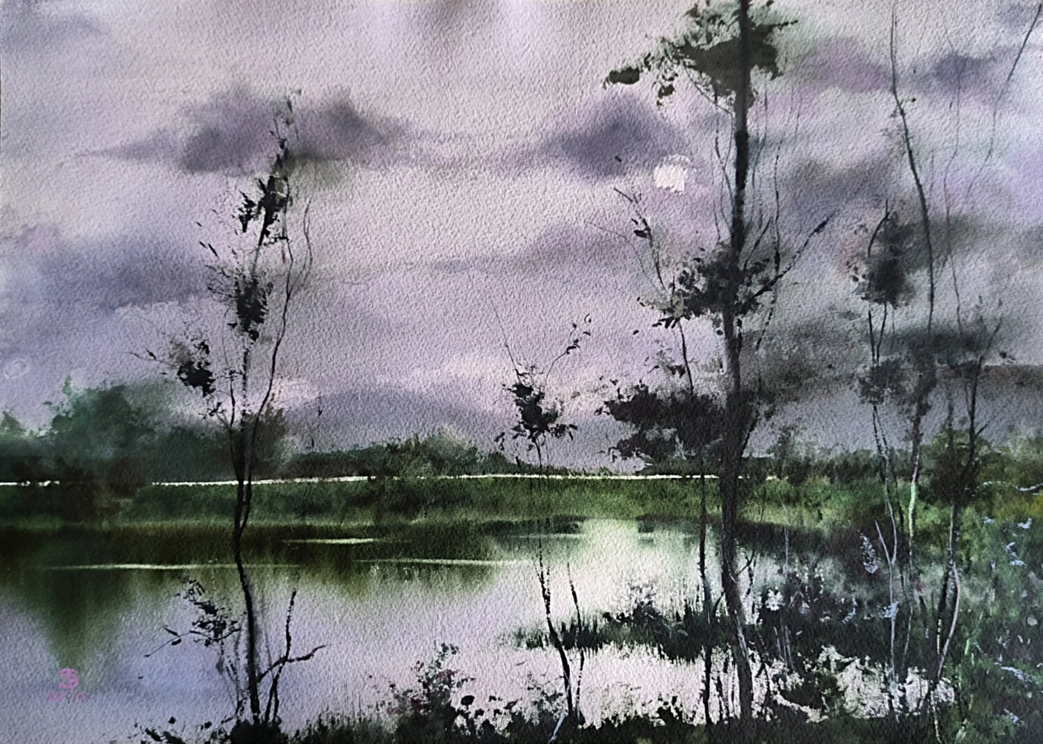 Misty reflections near mountains Tomas Bajorunas