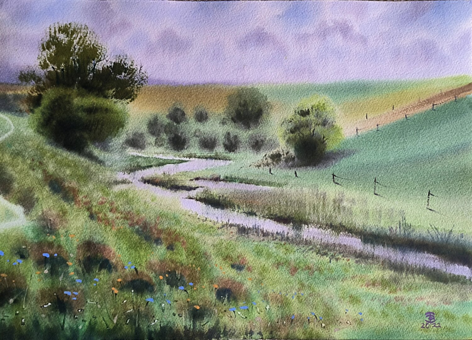 Fields flirting with clouds Tomas Bajorunas