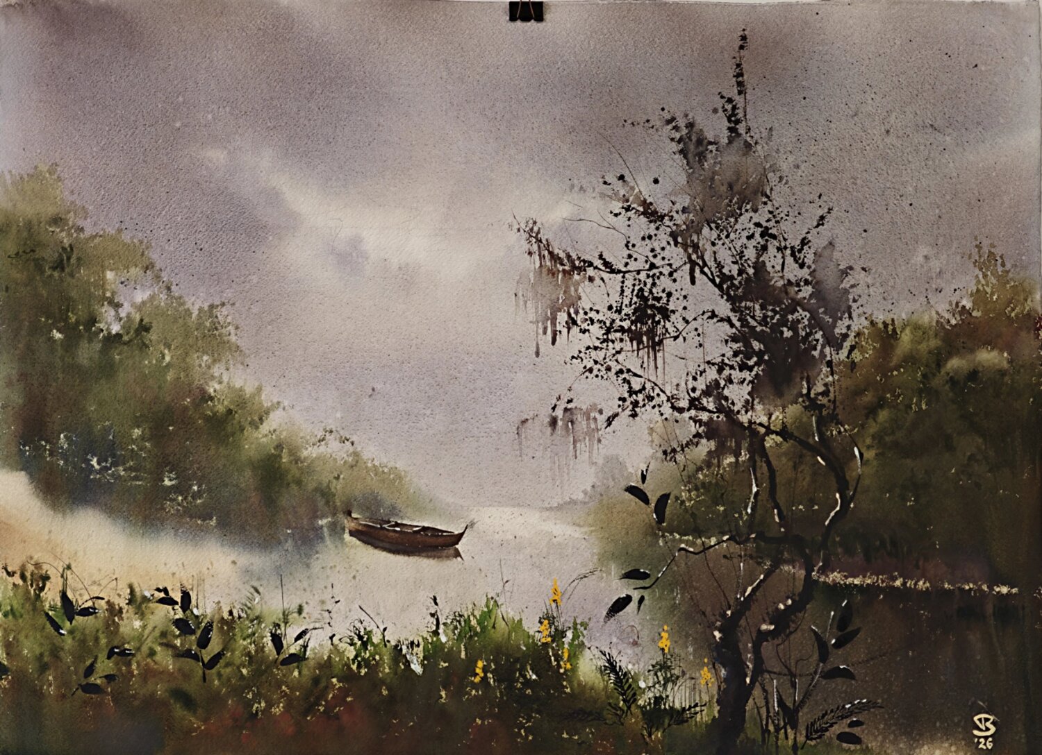 Misty riverboat Tomas Bajorunas