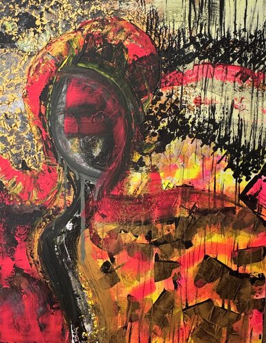 Papillons en guerre van Elise Thibault, Schilderij te koop op Singulart
