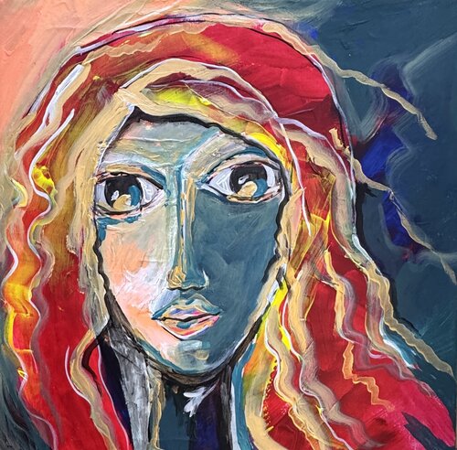 Juste devant van Elise Thibault, Schilderij te koop op Singulart
