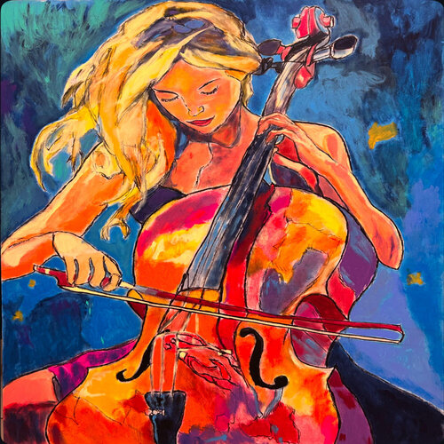 melody in motion van Frankie Duru, Schilderij te koop op Singulart