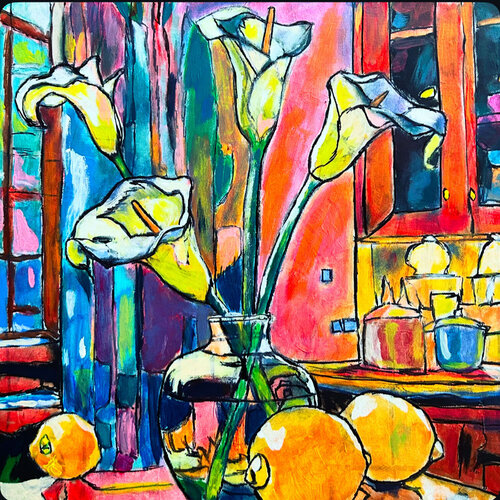 midday bloom van Frankie Duru, Schilderij te koop op Singulart