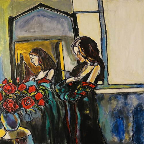reflections of Beauty van Frankie Duru, Schilderij te koop op Singulart