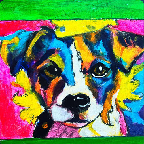 bright pup von Frankie Duru, Malerei kaufen auf Singulart