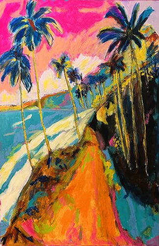 101 Sunset Path von Frankie Duru, Malerei kaufen auf Singulart