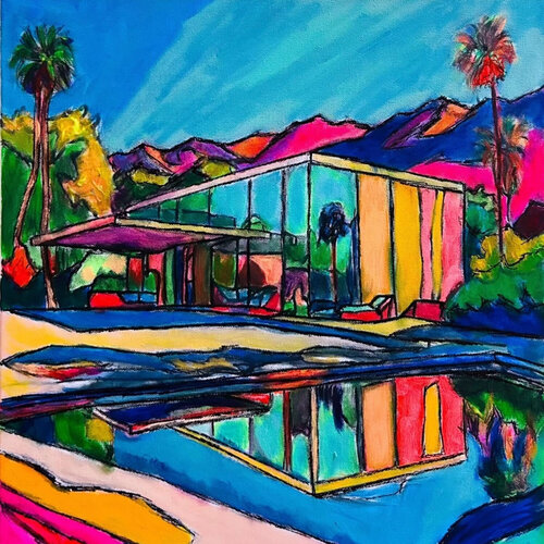 Sunlit Oasis von Frankie Duru, Malerei kaufen auf Singulart