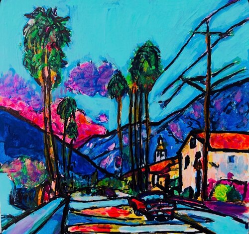 desert town atmosphere von Frankie Duru, Malerei kaufen auf Singulart