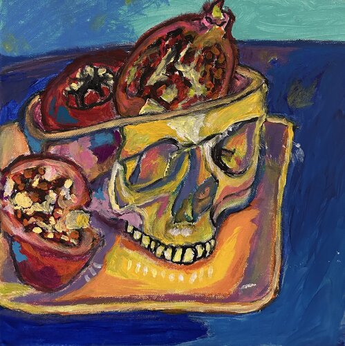 Skull thoughts by Frankie Duru, Painting for Sale on Singulart