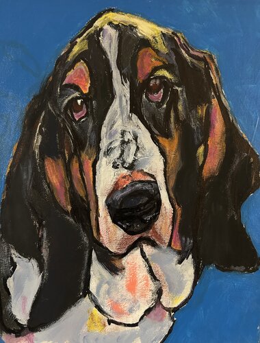Clever doggy by Frankie Duru, Painting for Sale on Singulart