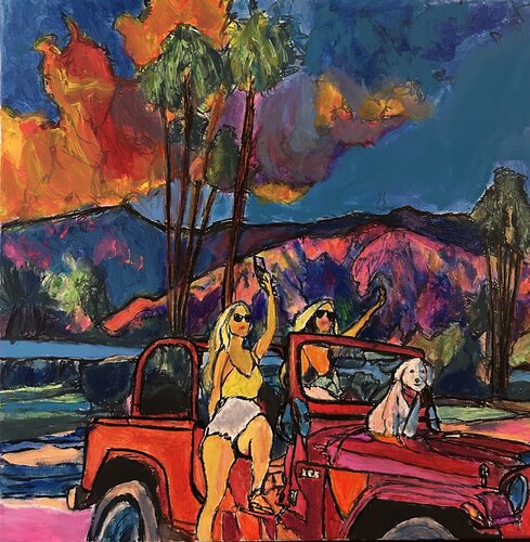 Live it up by Frankie Duru, Painting for Sale on Singulart