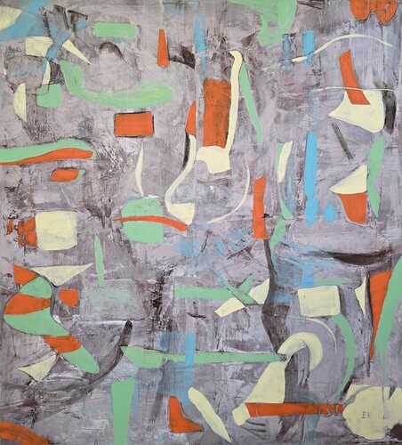 "Dance of shapes" by Erika Vilimaitytė, Painting for Sale on Singulart