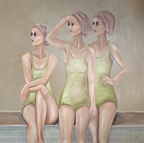 "Who's over there?" by Erika Vilimaitytė, Painting for Sale on Singulart