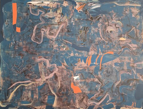 "Blue depth" by Erika Vilimaitytė, Painting for Sale on Singulart