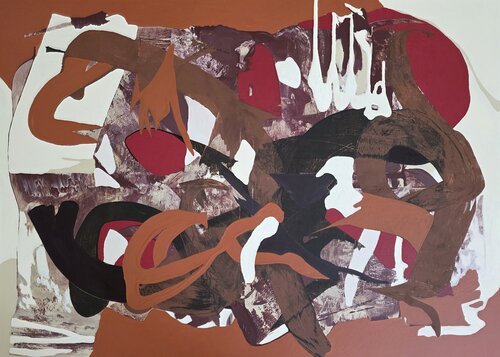 "Amber flux" by Erika Vilimaitytė, Painting for Sale on Singulart