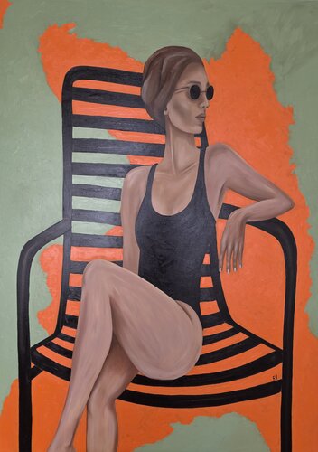 "Midday break" van Erika Vilimaitytė, Schilderij te koop op Singulart