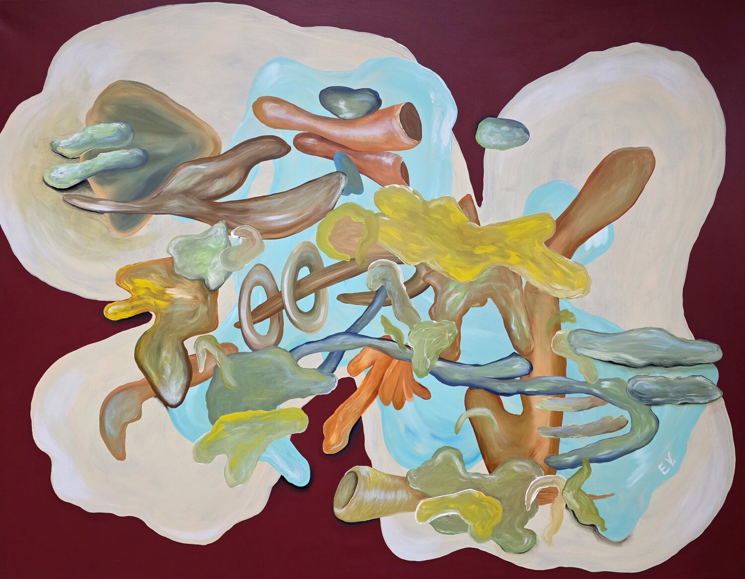 "Where matter dreams" Erika Vilimaitytė Pintura original en venta