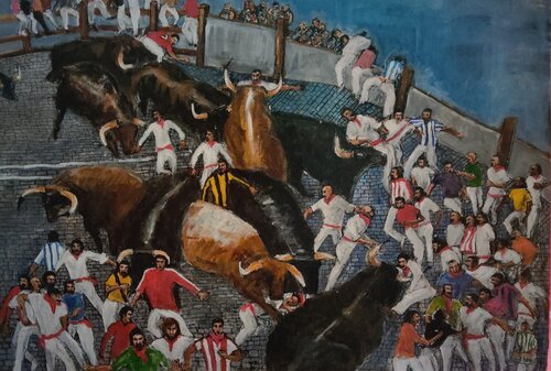 San Fermín di Beto Urruty, Pittura in vendita su Singulart