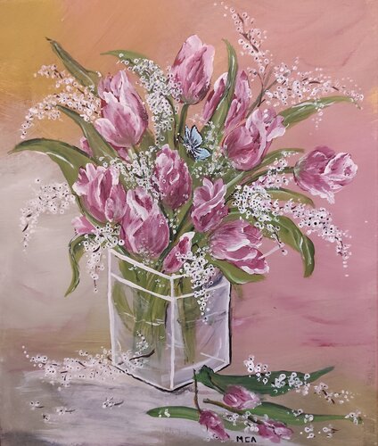 les tulipes van Marie Arnoult, Schilderij te koop op Singulart