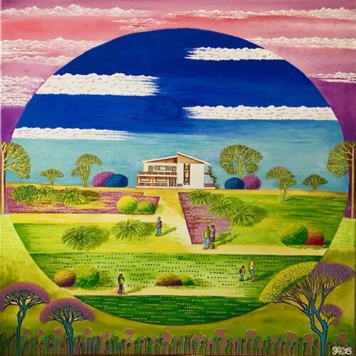 Merge Heavenand Earth de Hanna Gasanova, Pintura a la venta en Singulart