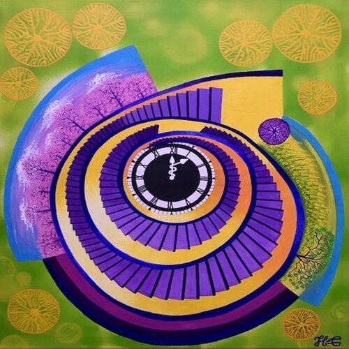 Optical Illusion of Life de Hanna Gasanova, Pintura a la venta en Singulart