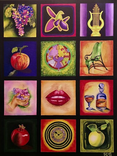 "Things we love" von Hanna Gasanova, Malerei kaufen auf Singulart