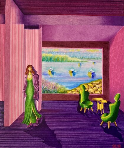 Painting IV "Front Behind Beyond" de Hanna Gasanova, Pintura a la venta en Singulart