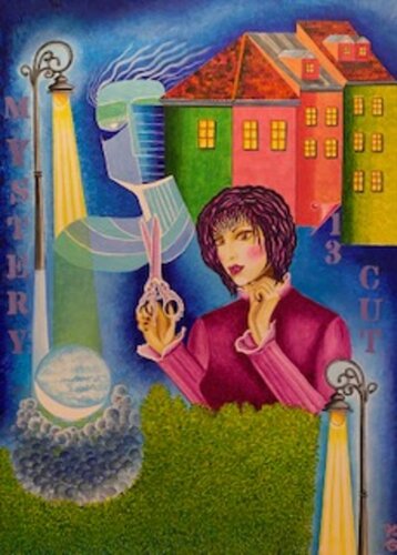 "Mystery of a woman", Painting "She embaces he Intuition" de Hanna Gasanova, Pintura a la venta en Singulart