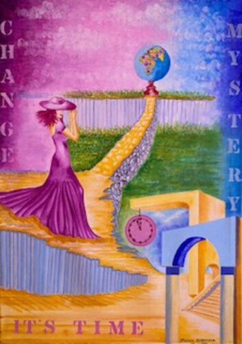 "Mystery of a woman", Painting "Constant Evolution" de Hanna Gasanova, Pintura a la venta en Singulart