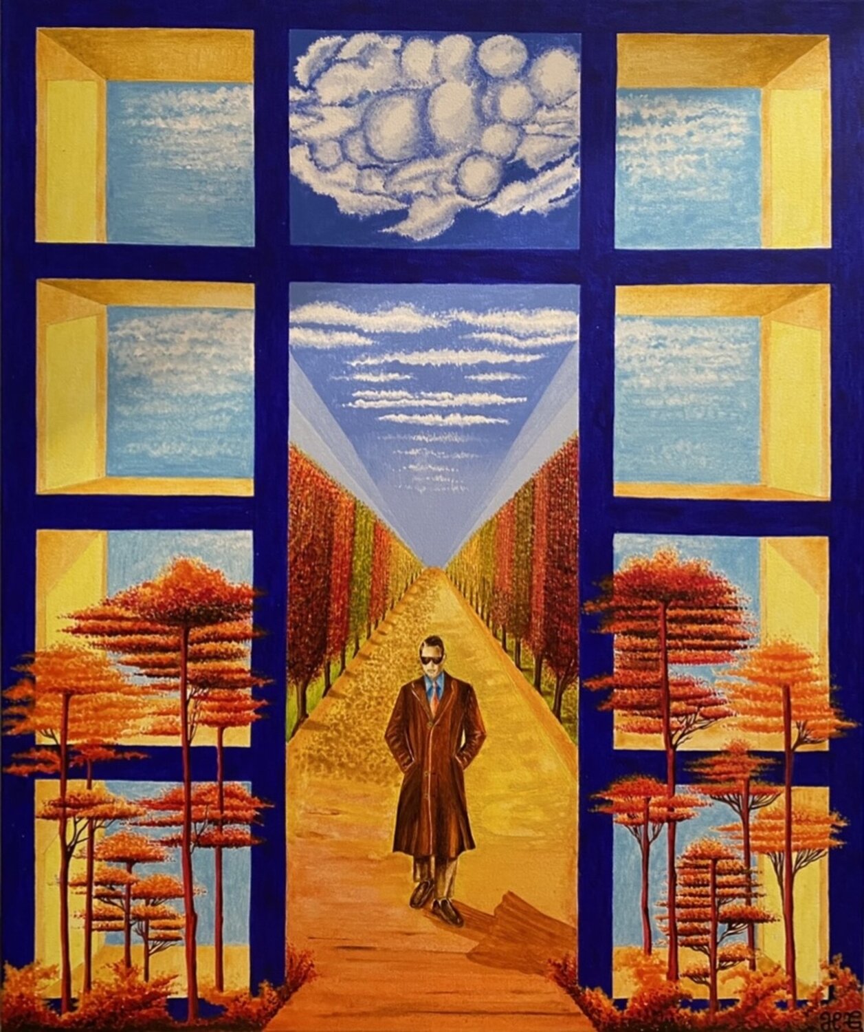 Painting III "Front Behind Beyond" Hanna Gasanova