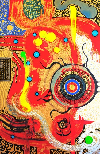 on the Golden World de AYA MARRAY, Pintura a la venta en Singulart