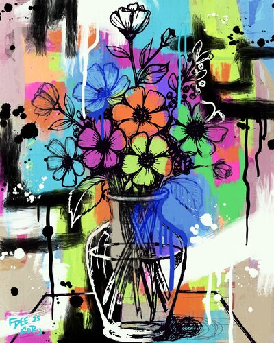 Bloom Through The Chaos de Deante Howard, Impresión a la venta en Singulart