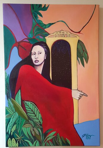 Journey From The Ruins Of The Heart van carol steffgen, Schilderij te koop op Singulart