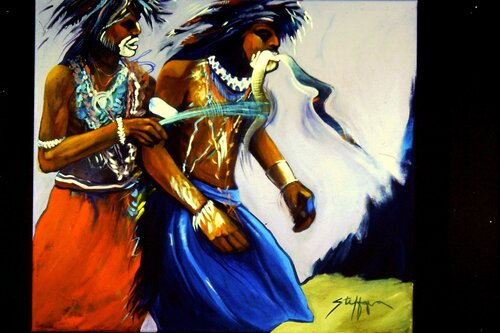 Earth Rhythm van carol steffgen, Schilderij te koop op Singulart