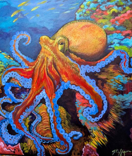 Siren of the Coral von carol steffgen, Malerei kaufen auf Singulart