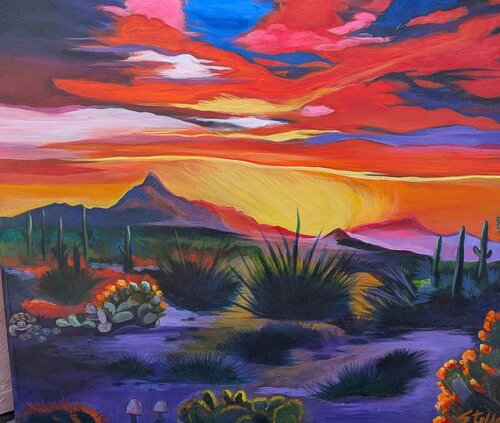 Twilight Invitation by carol steffgen, Painting for Sale on Singulart