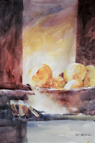 Lemons Basking von Ron Kasprisin, Malerei kaufen auf Singulart