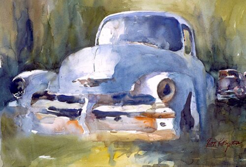 Blue Boy Blue van Ron Kasprisin, Schilderij te koop op Singulart