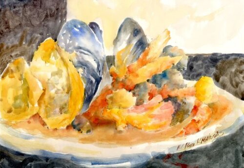 Cioppino Cluster by Ron Kasprisin, Painting for Sale on Singulart
