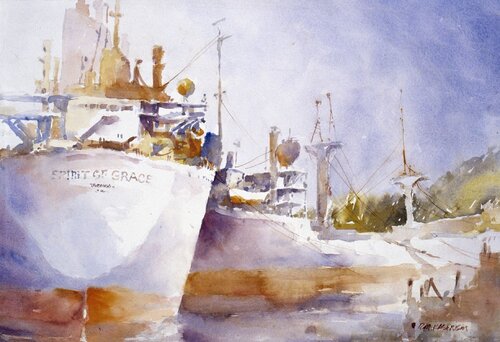 Spirit of Grace Seattle by Ron Kasprisin, Painting for Sale on Singulart