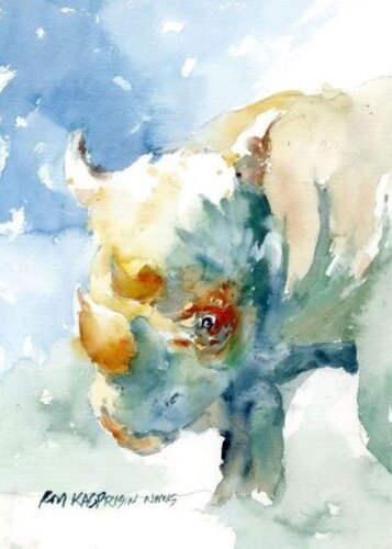 Rhino Royal by Ron Kasprisin, Painting for Sale on Singulart