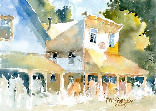 Duvall Main Street WA by Ron Kasprisin, Painting for Sale on Singulart