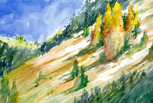 Montana Sloping Meadow by Ron Kasprisin, Painting for Sale on Singulart