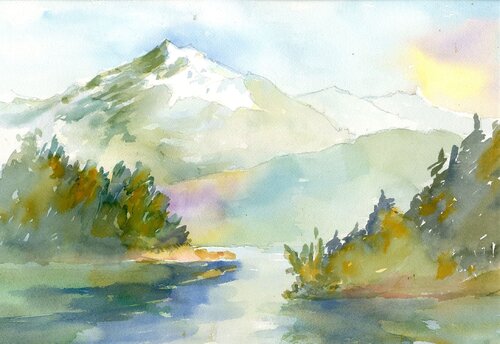 Mt Hood Bay Entrance by Ron Kasprisin, Painting for Sale on Singulart
