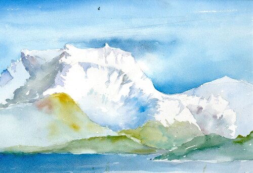 Berners Bay on Lynn Canal Alaska von Ron Kasprisin, Malerei kaufen auf Singulart