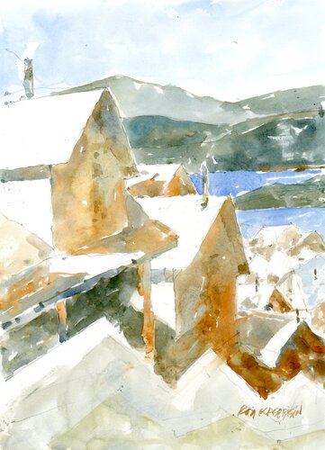 Ketchikan Kaskade by Ron Kasprisin, Painting for Sale on Singulart