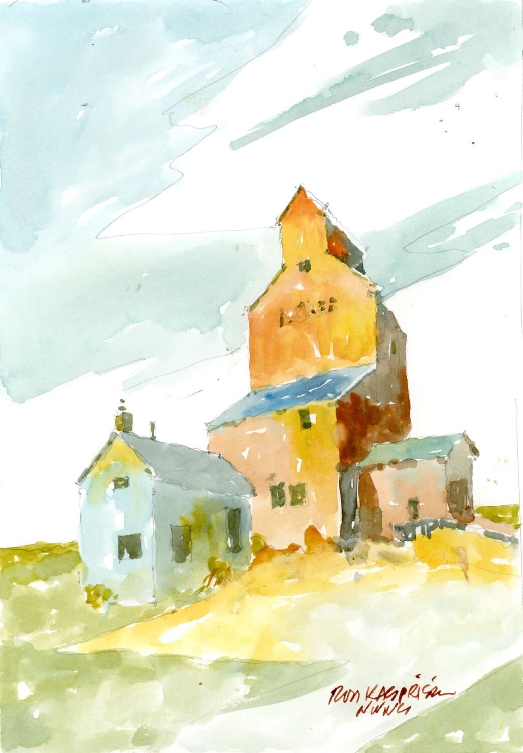 Esther Grain Silo Alberta Ron Kasprisin