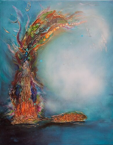 Last breath of the Witch di Jacqui Hoitingh, Pittura in vendita su Singulart