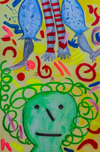 Alice in wonderland di Celine O´Neil, Pittura in vendita su Singulart