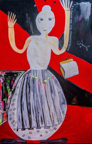 Ausserirdische di Celine O´Neil, Pittura in vendita su Singulart